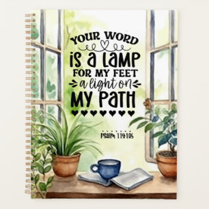 Psalm 119:105 Ihr Wort ist eine Lampe Bibel Verse Planer