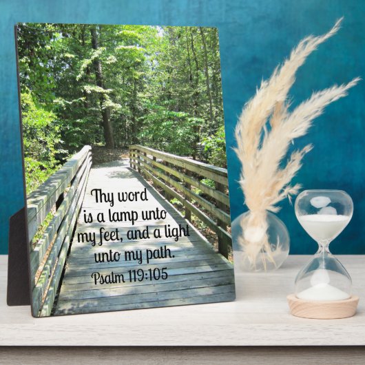 Psalm 119:105 Ihr Wort ist eine Lampe... Fotoplatte (Seite)