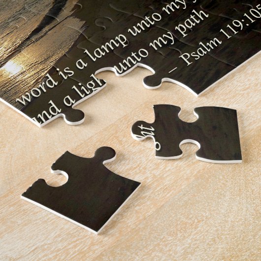 Psalm 119:105 Ihr Wort ist eine Lampe Puzzle (Seite)