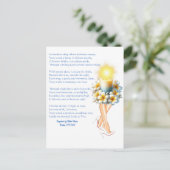 Psalm 119:105 Inspiriert Gedicht- Kerzenmädchen Postkarte (Stehend Vorderseite)