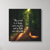 Psalm 119:105 leinwanddruck (Vorderseite)