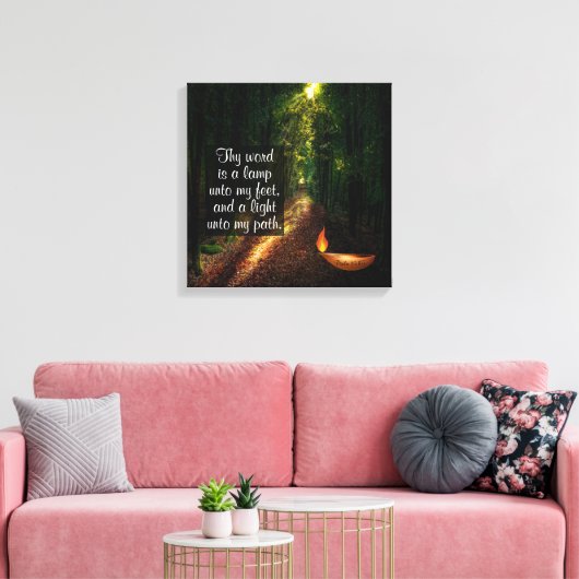 Psalm 119:105 leinwanddruck (Insitu (Wohnzimmer))