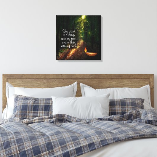 Psalm 119:105 leinwanddruck (Insitu (Schlafzimmer))