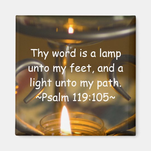 Psalm 119:105 magnet (Vorne)