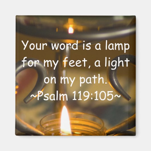 Psalm 119:105 magnet (Vorne)