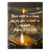 Psalm 119:105 Notebook Notizblock (Vorderseite)