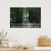 Psalm 119:105 poster (Küche)