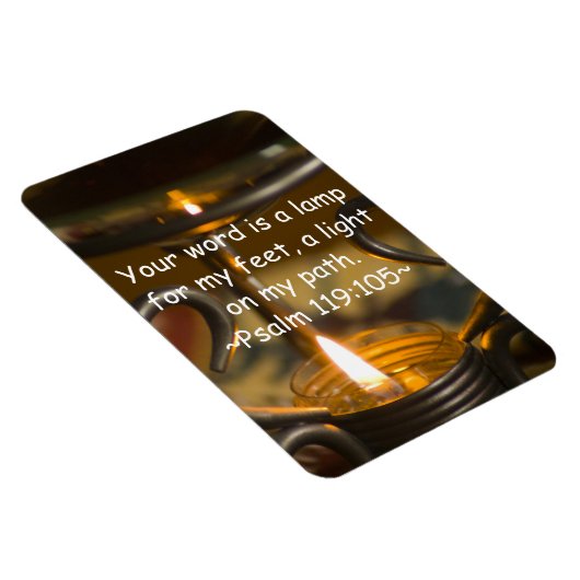 Psalm 119:105 Premium Magnet (Rechte Seite)