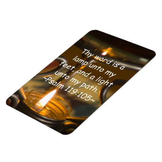 Psalm 119:105 Premium Magnet (Linke Seite)