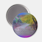 PSALM 119:105 THY WORD - LIGHT TO my PFAD - Magnet (Vorderseite/Rückseite)