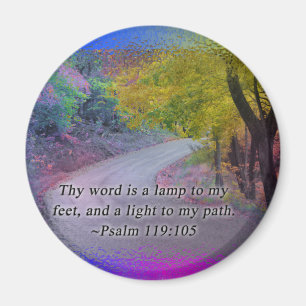 PSALM 119:105 THY WORD - LIGHT TO my PFAD - Magnet