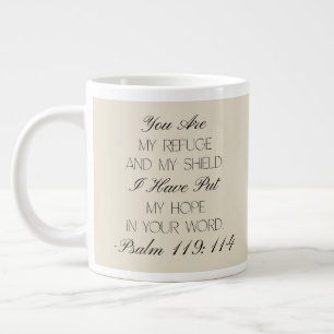 Psalm 119:114 Hoffnung Bibelvers Tasse