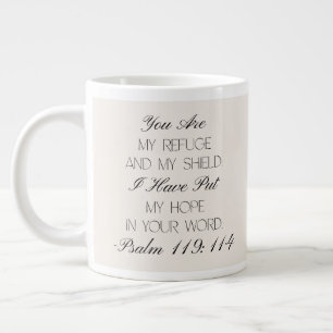 Psalm 119:114 Hoffnung Bibelvers Tasse