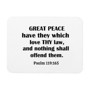 Psalm 119:165 Großer Frieden haben sie, die Liebe  Magnet
