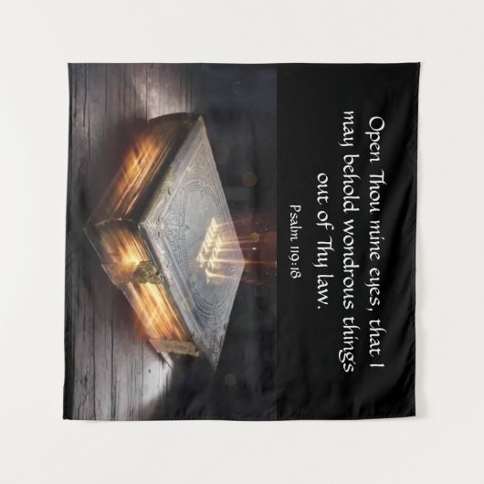 Psalm 119:18 wandteppich (Vorderseite (Horizontal))