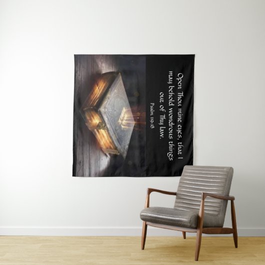 Psalm 119:18 wandteppich (Beispiel (Horizontal))