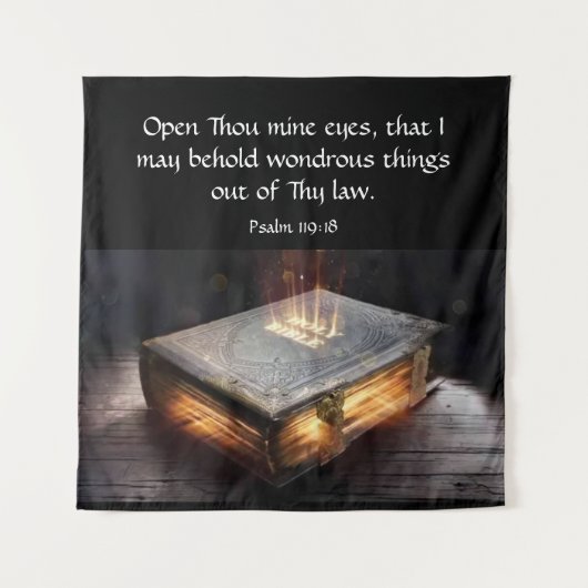 Psalm 119:18 wandteppich (Vorderseite)