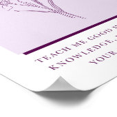 Psalm 119:66 Moderne Christliche Iris-Blume Poster (Ecke)