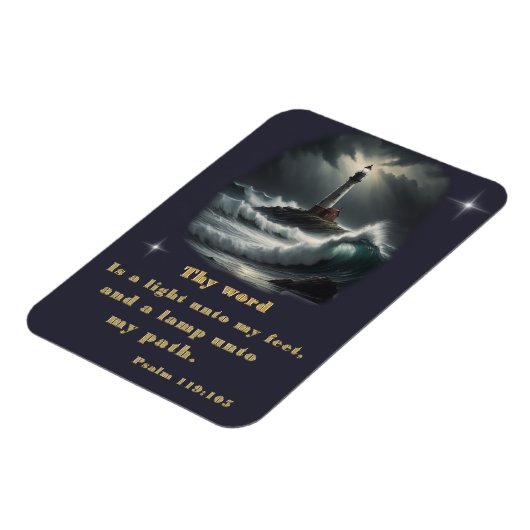 Psalm 119 Bibelverse Magnet (Linke Seite)