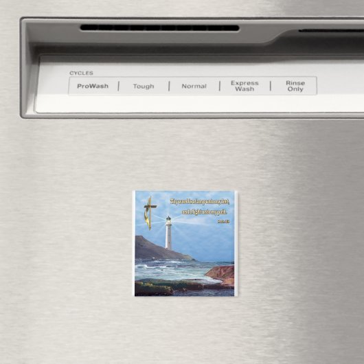 Psalm 119 Christlich Leuchtturm Magnet (In Situ (Geschirrspüler))