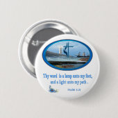 Psalm 119 Christliche Bekleidung Button (Vorne & Hinten)