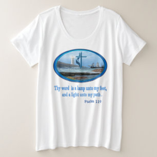 Psalm 119 Christliche Bekleidung Große Größe T-Shirt