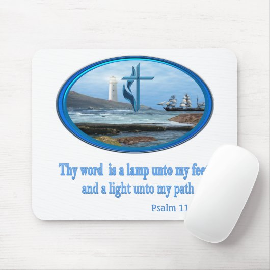 Psalm 119 Christliche Bekleidung Mousepad (Mit Mouse)