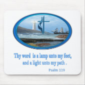 Psalm 119 Christliche Bekleidung Mousepad (Vorne)