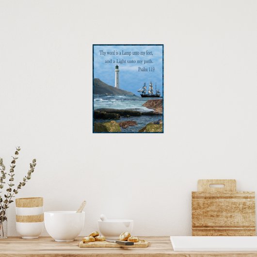 Psalm 119 Christliche Plakate (Küche)
