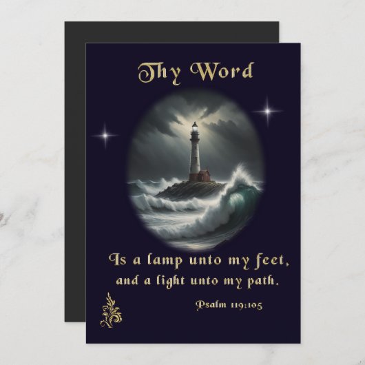 Psalm 119 dankeskarte (Vorne/Hinten)