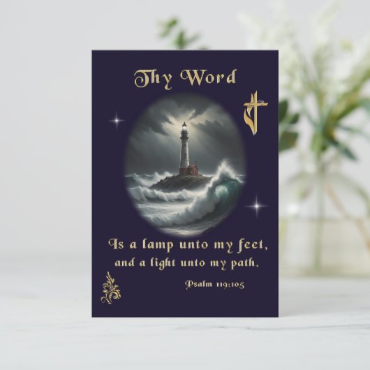 Psalm 119 dankeskarte (Stehend Vorderseite)