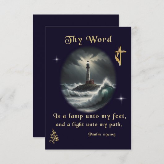 Psalm 119 dankeskarte (Vorne/Hinten)