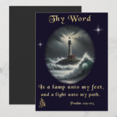 Psalm 119 feiertagskarte (Vorne/Hinten)