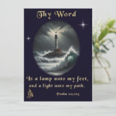 Psalm 119 feiertagskarte (Stehend Vorderseite)