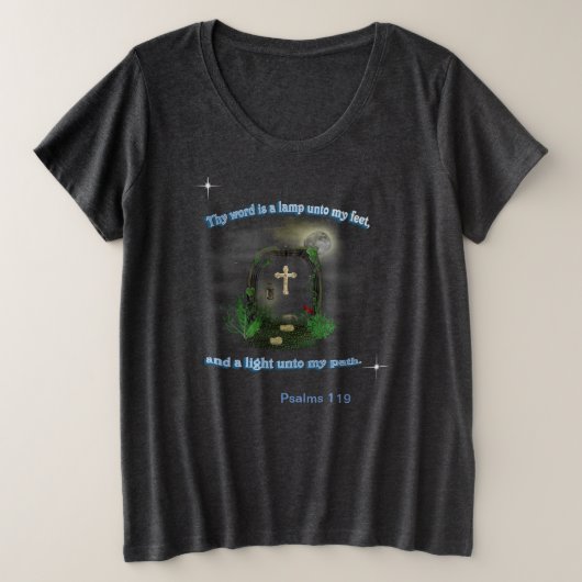 Psalm 119 große größe T-Shirt (Design vorne)
