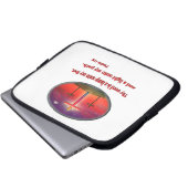 Psalm 119 laptopschutzhülle (Vorne Knopf)