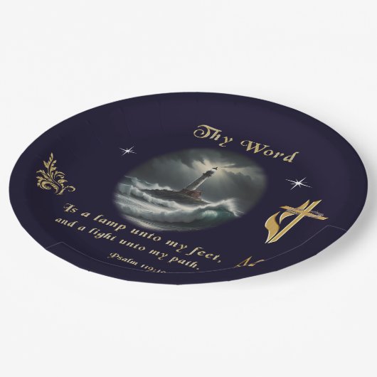 Psalm 119 pappteller (Schrägansicht)