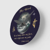 Psalm 119 runde wanduhr (Winkel)