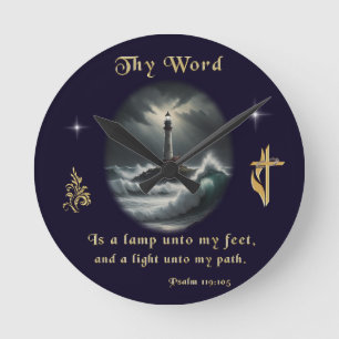 Psalm 119 runde wanduhr