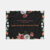 Psalm 11:5, Keine Gewalt Fleecedecke (Vorderseite (Horizontal))