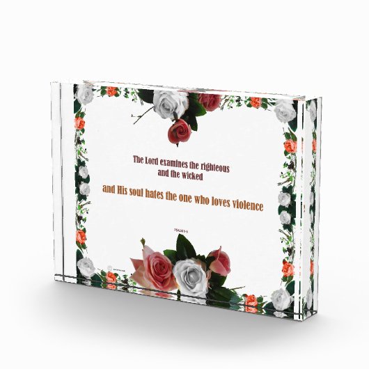 Psalm 11:5, Keine Gewalt Fotoblock (Rechts)