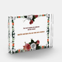 Psalm 11:5, Keine Gewalt Fotoblock