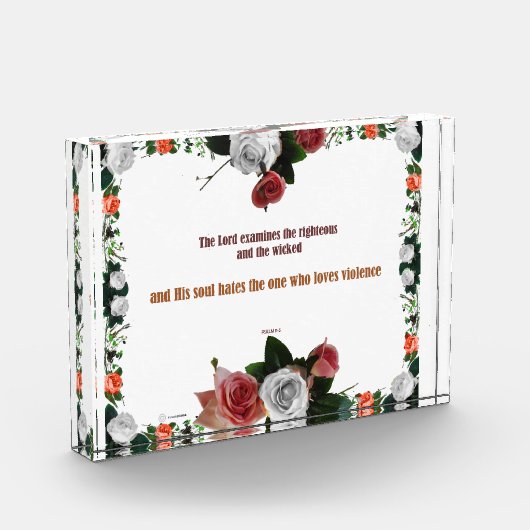 Psalm 11:5, Keine Gewalt Fotoblock (Links)