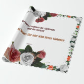 Psalm 11:5, Keine Gewalt Geschenkpapier (Ungerollt)