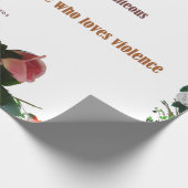 Psalm 11:5, Keine Gewalt Geschenkpapier (Ecke)