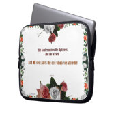 Psalm 11:5, Keine Gewalt Laptopschutzhülle (Vorderseite Links)