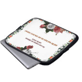 Psalm 11:5, Keine Gewalt Laptopschutzhülle (Vorne Knopf)