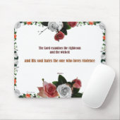 Psalm 11:5, Keine Gewalt Mousepad (Mit Mouse)