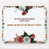 Psalm 11:5, Keine Gewalt Mousepad (Vorne)