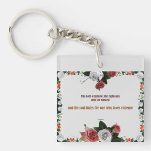 Psalm 11:5, Keine Gewalt Schlüsselanhänger